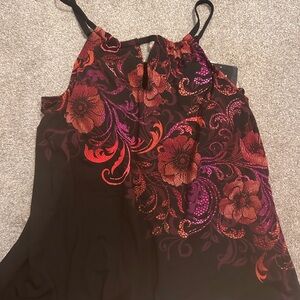 Miraclesuit Black and Red Floral Camisole